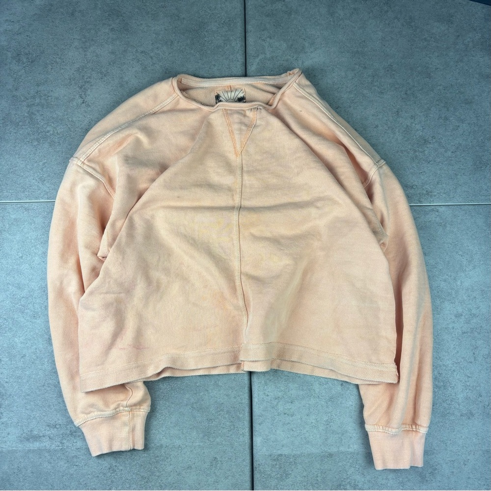 C&c california sunwasher orange crewneck pullover